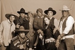 Old-time photo in sepia